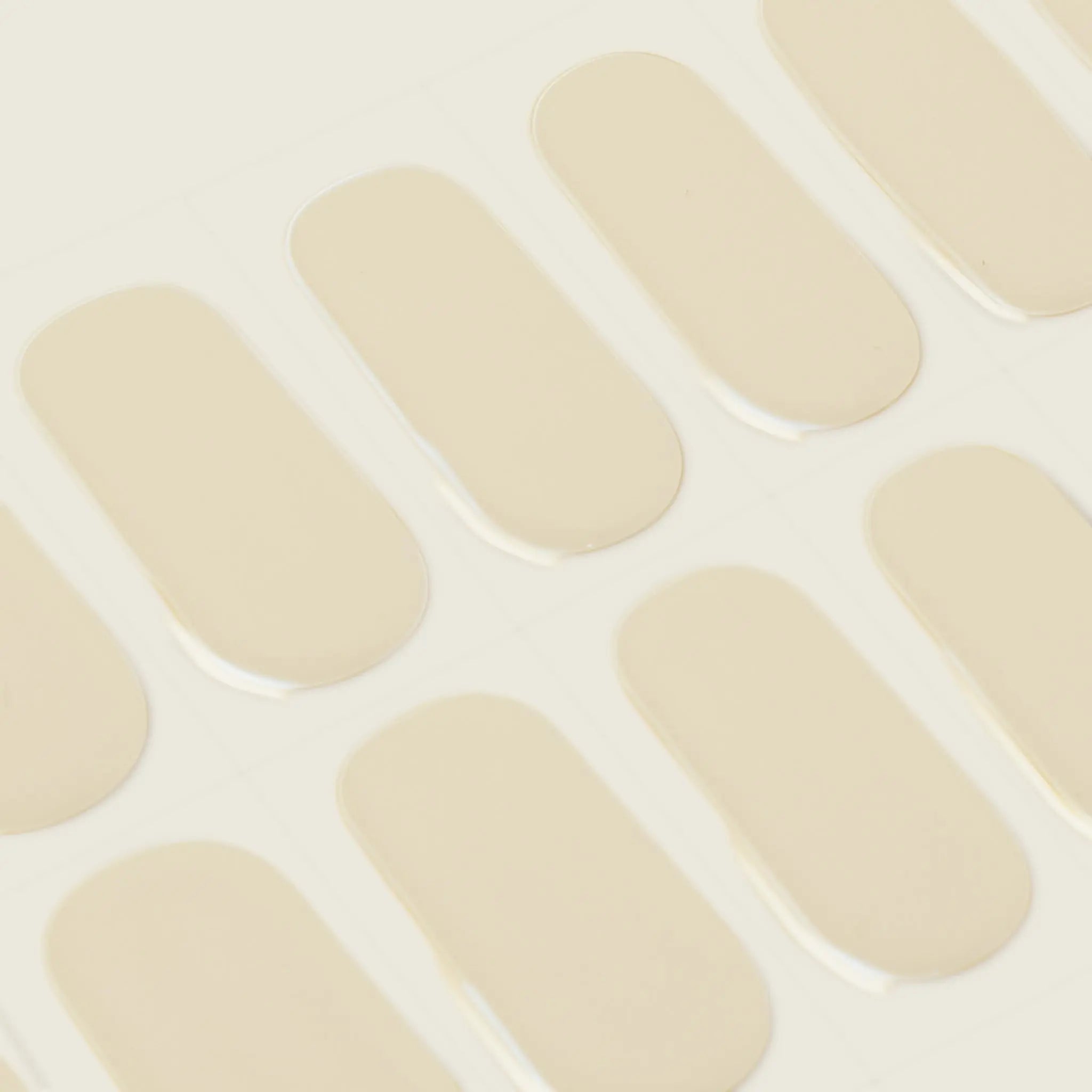 mesme Sibylle Ivory 14-Day UV Gel Nail Wraps — Strip Sheet Close-Up